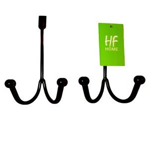 Over Door Coat Hooks Hanger 2 Pack